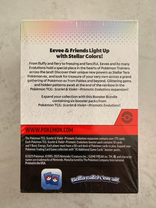 Pokemon Prismatic Evolutions Booster Bundle - 6 Booster Packs